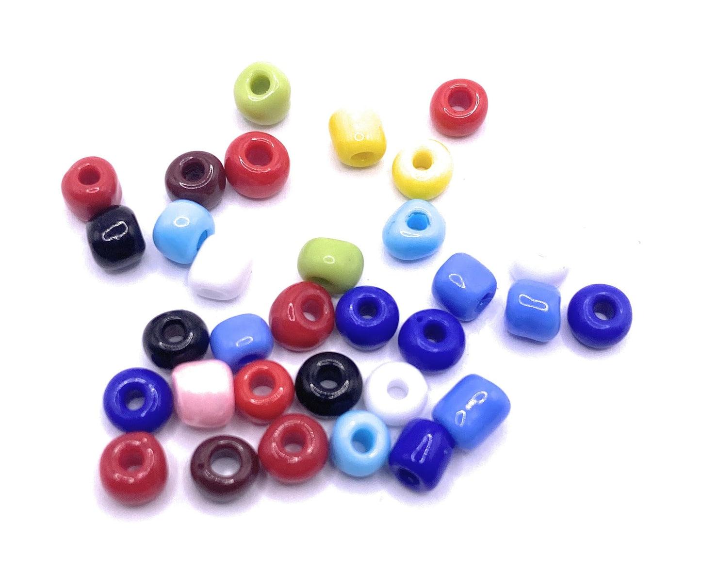 KnitForLess 6/0 100g 4mm Mixed Glass Seed Beads Opaque Many Colours Crafts Bracelet Necklace Earring Jewelry Making DIY