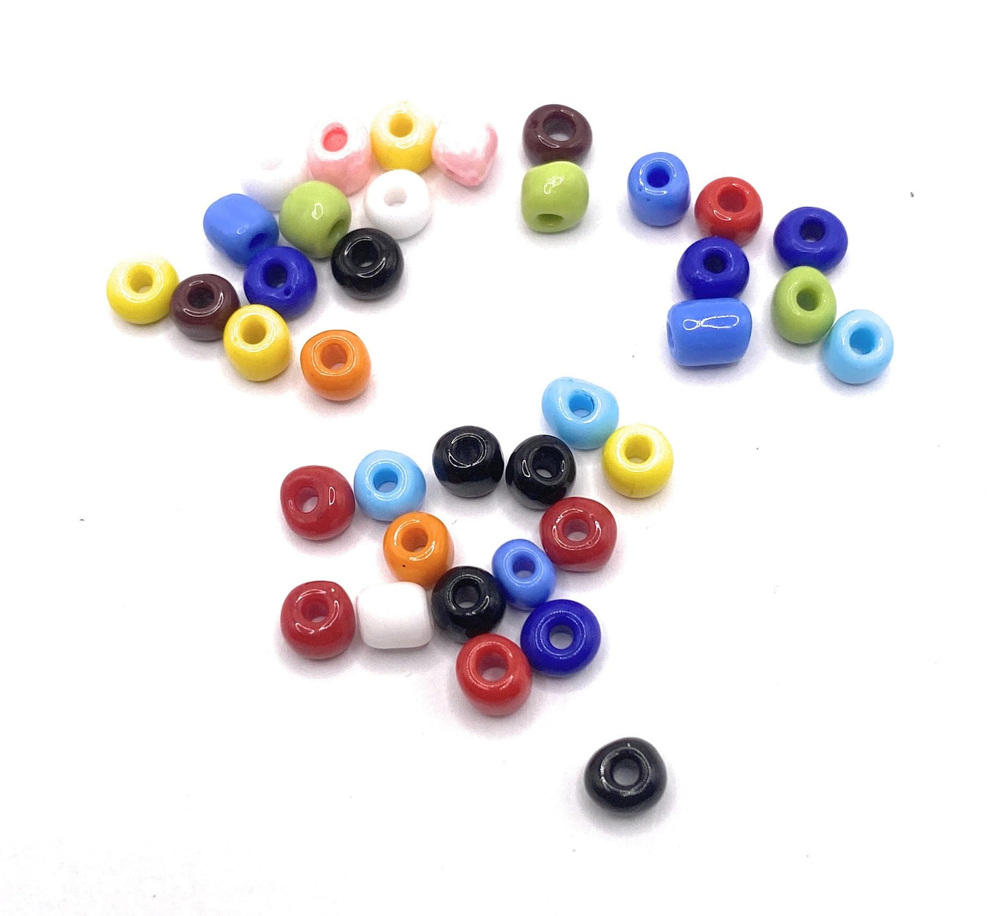 KnitForLess 6/0 100g 4mm Mixed Glass Seed Beads Opaque Many Colours Crafts Bracelet Necklace Earring Jewelry Making DIY