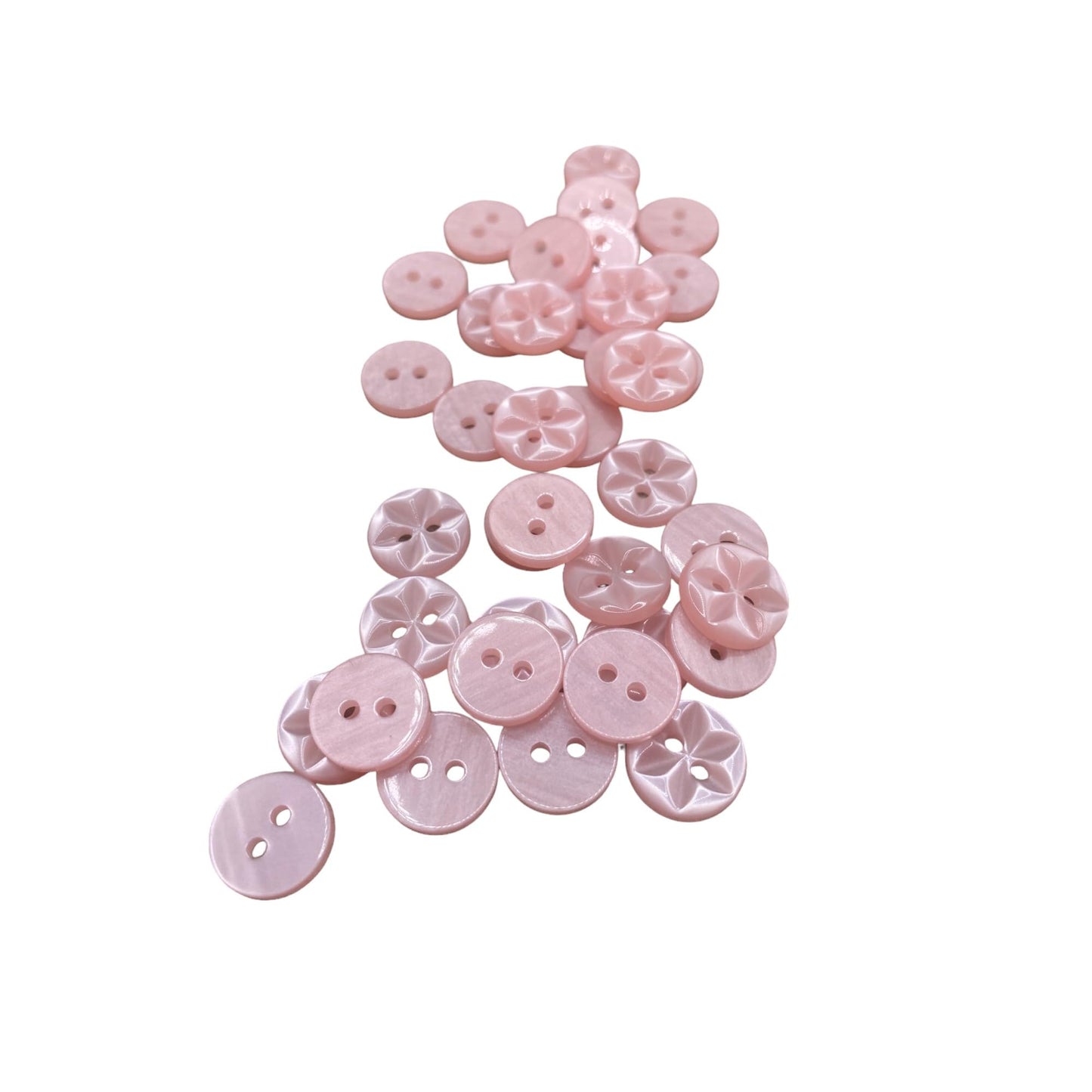 KnitForLess Star Flower Buttons 3 Sizes Pack of 10 Great for Handmade Knitting Baby Cardigan