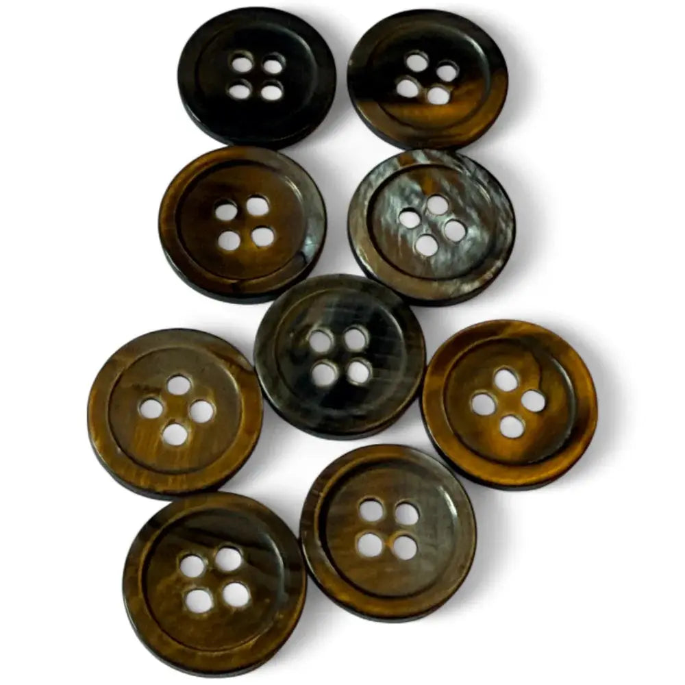 Collection of four-hole buttons.