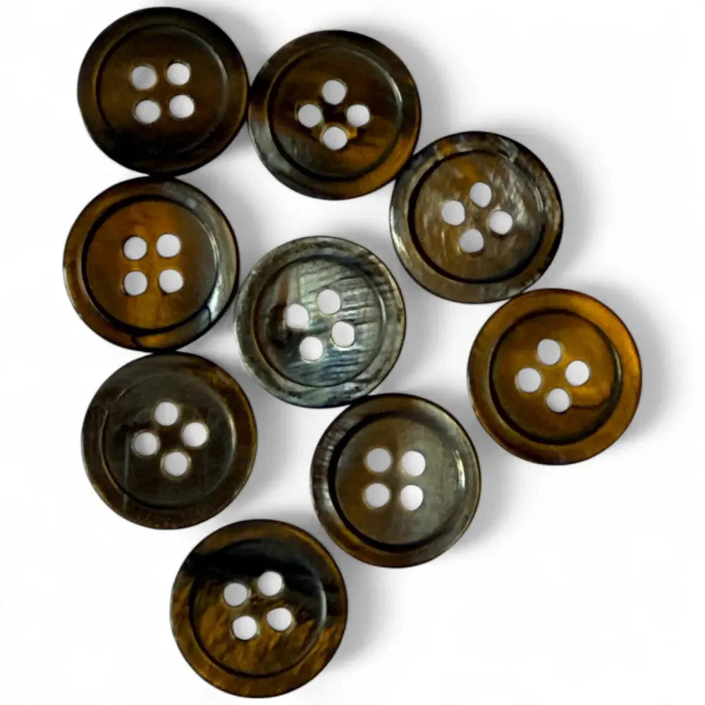 Collection of four-hole buttons.