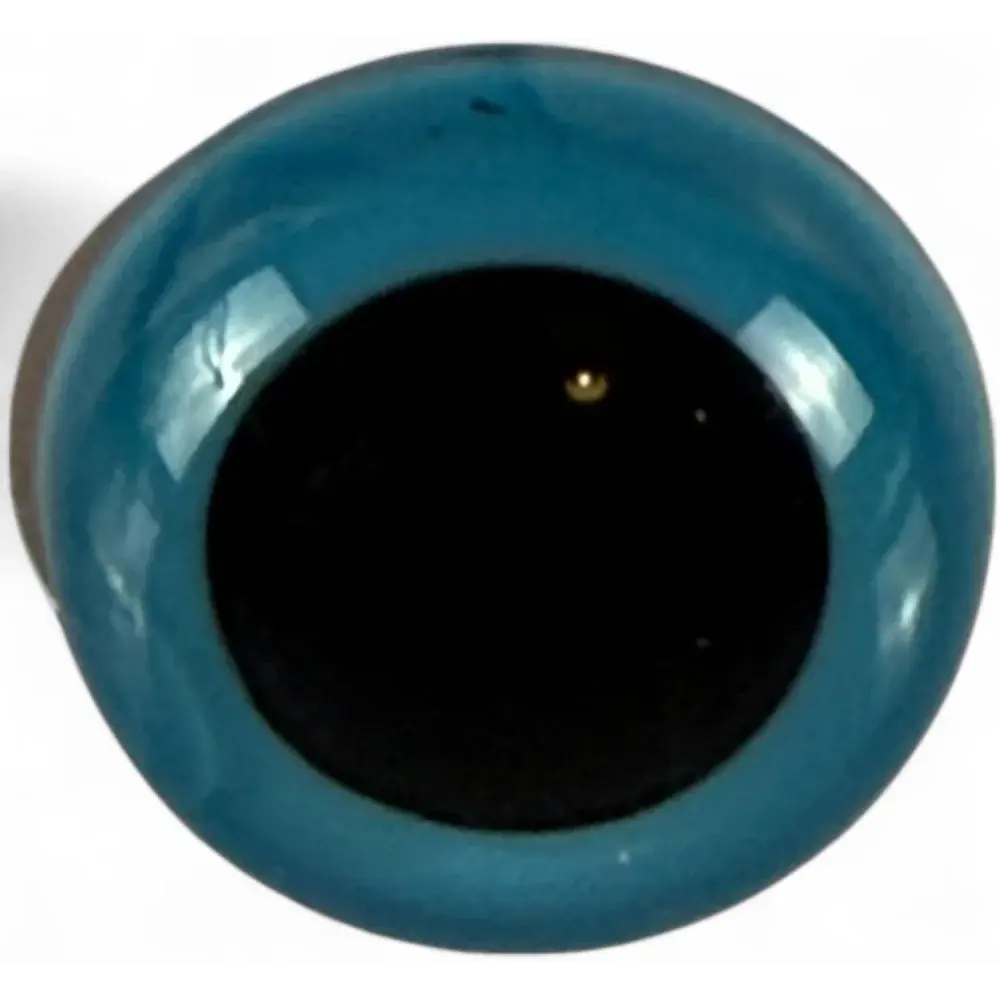 Blue glass eye.