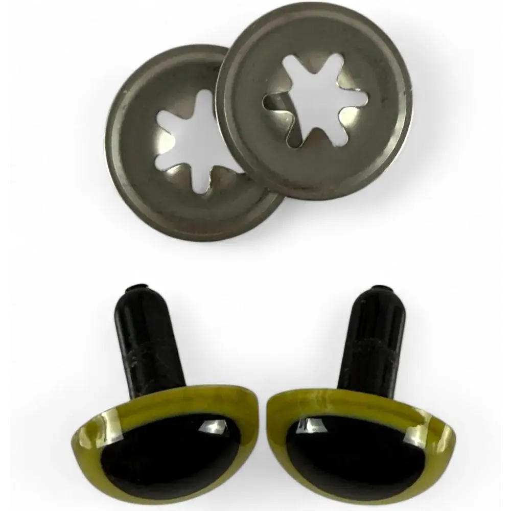 Safety eyes with washers.