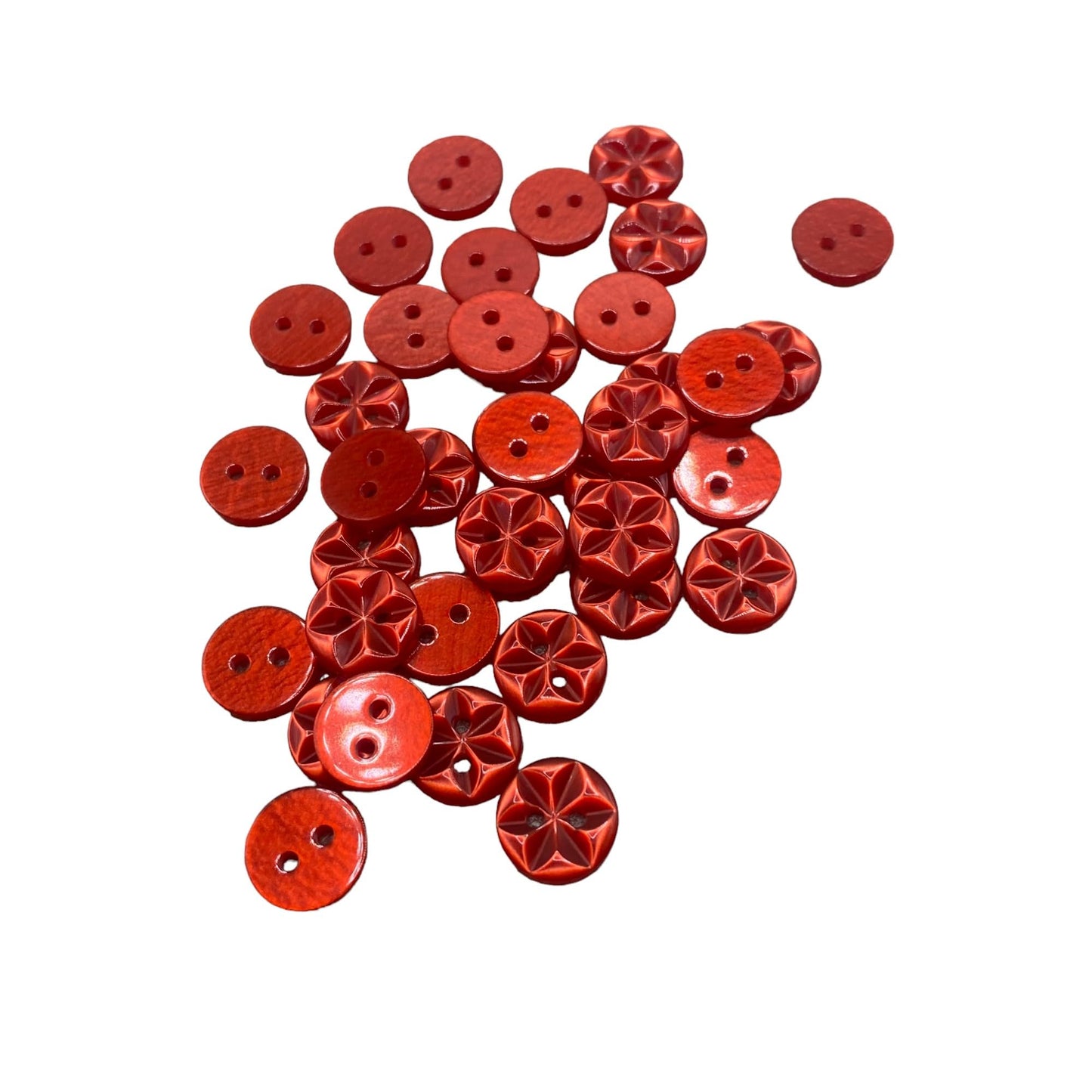 KnitForLess Star Flower Buttons 3 Sizes Pack of 10 Great for Handmade Knitting Baby Cardigan