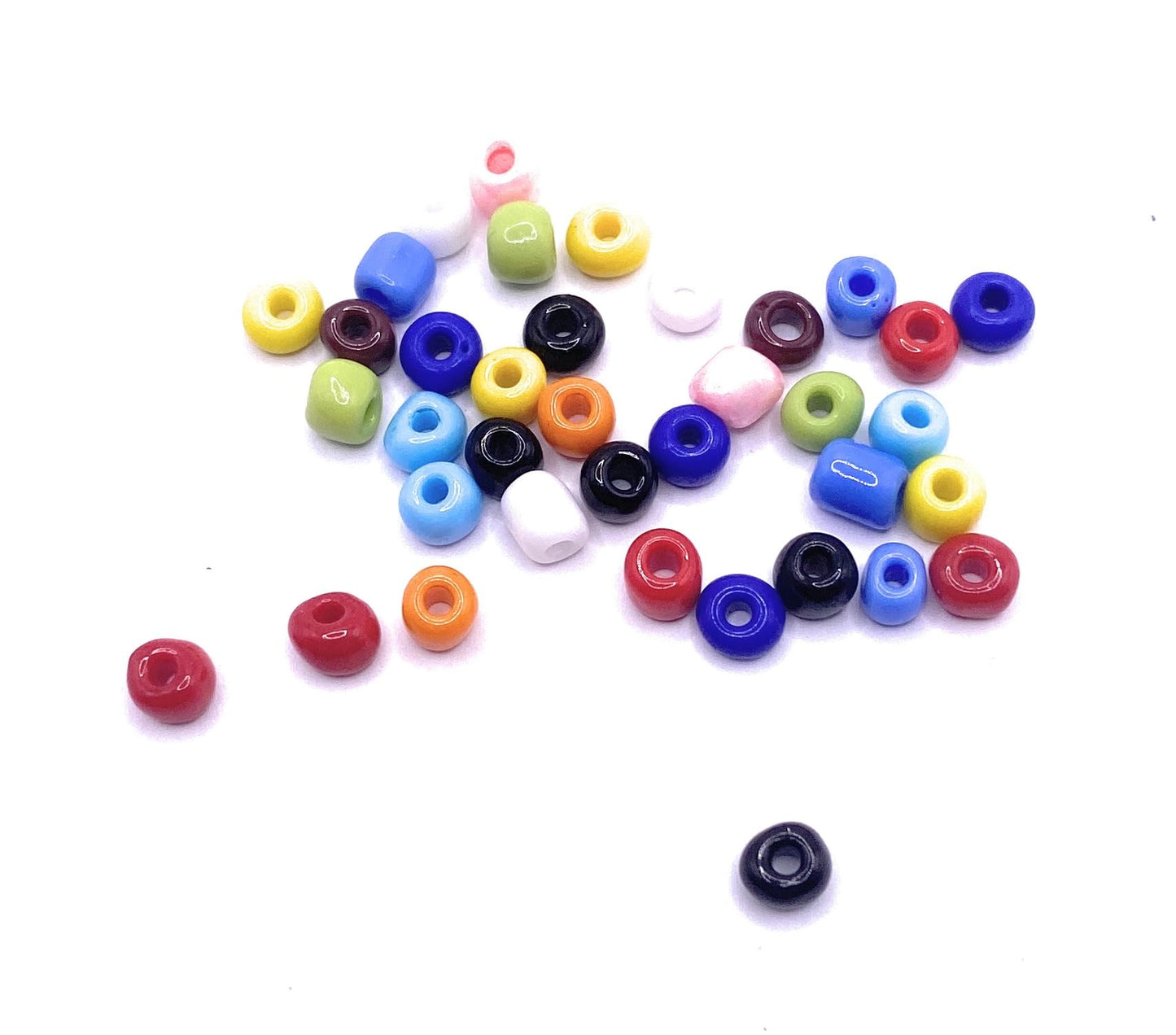 KnitForLess 6/0 100g 4mm Mixed Glass Seed Beads Opaque Many Colours Crafts Bracelet Necklace Earring Jewelry Making DIY