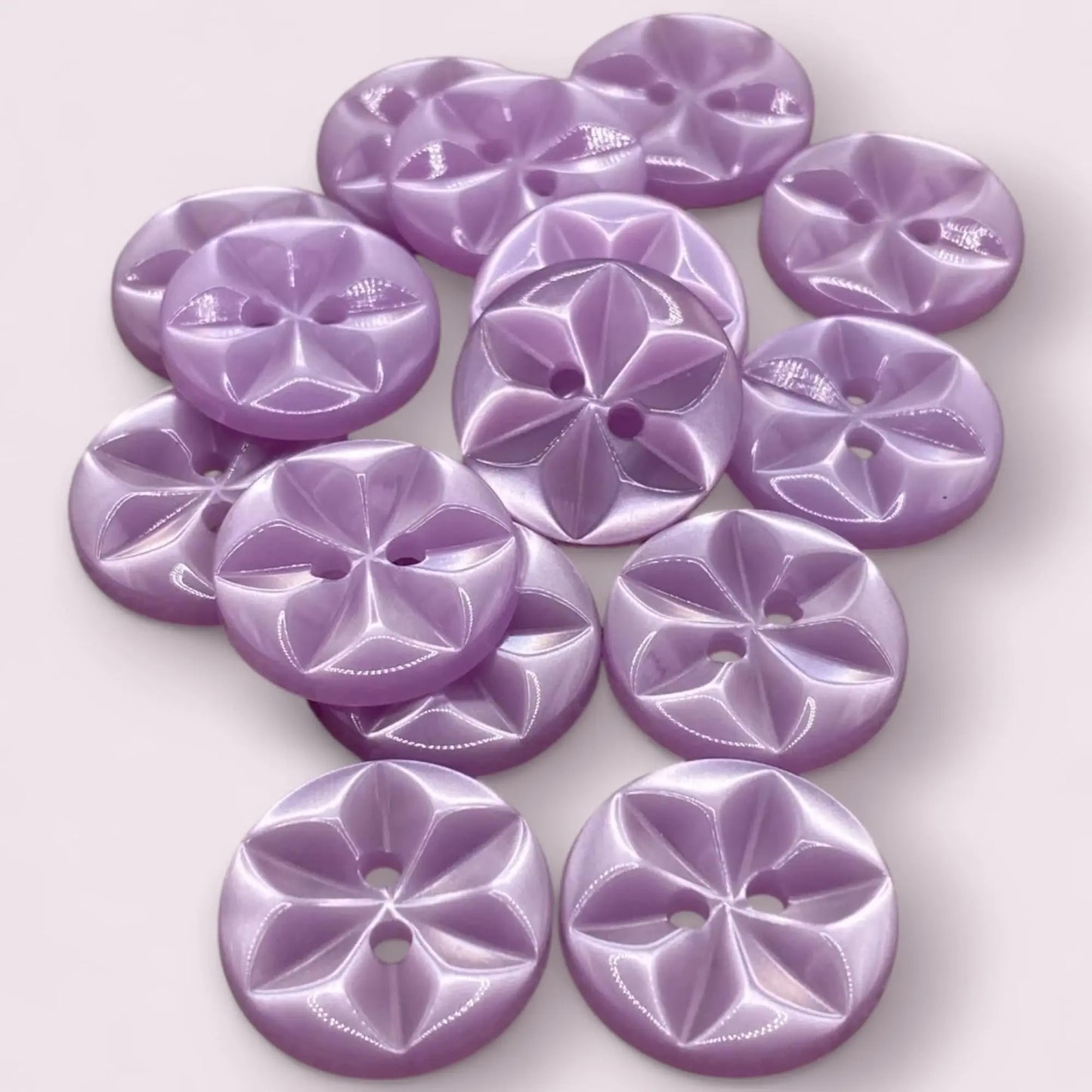 Star Sewing Buttons, 11mm 14mm 16mm, 11 Colours, Pack of 12, Classic British Style (01 White, 11mm)