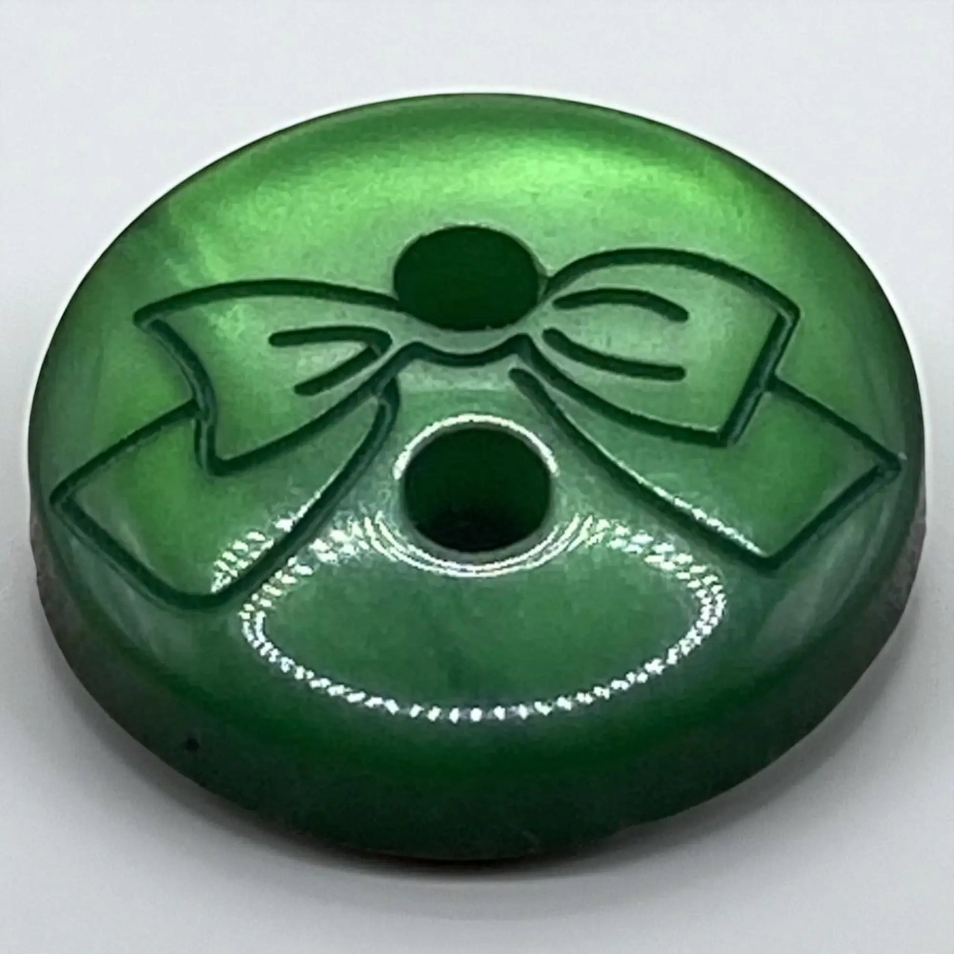 Baby Buttons with Bow Design, 11mm, 2-Hole, Pack of 12, 10 Colours Available (Baby Blue)