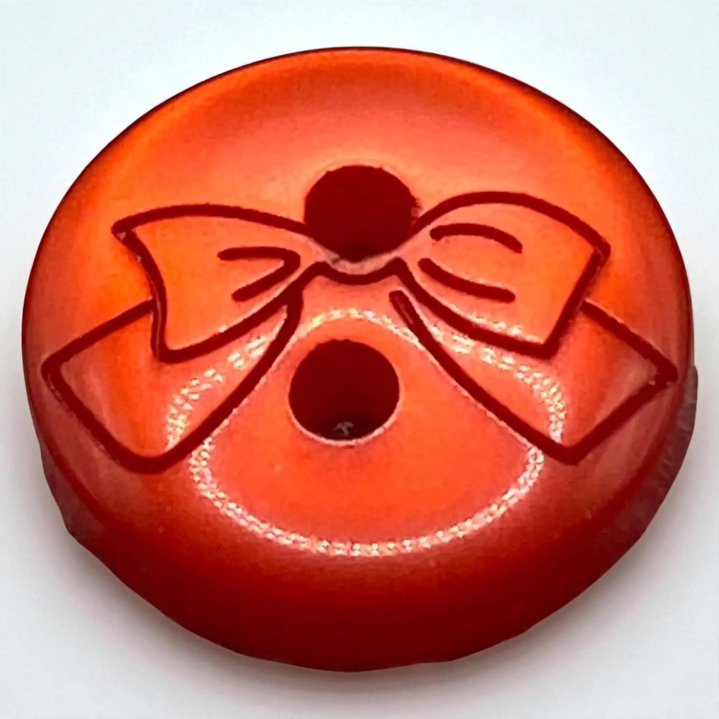 Baby Buttons with Bow Design, 11mm, 2-Hole, Pack of 12, 10 Colours Available (Baby Blue)