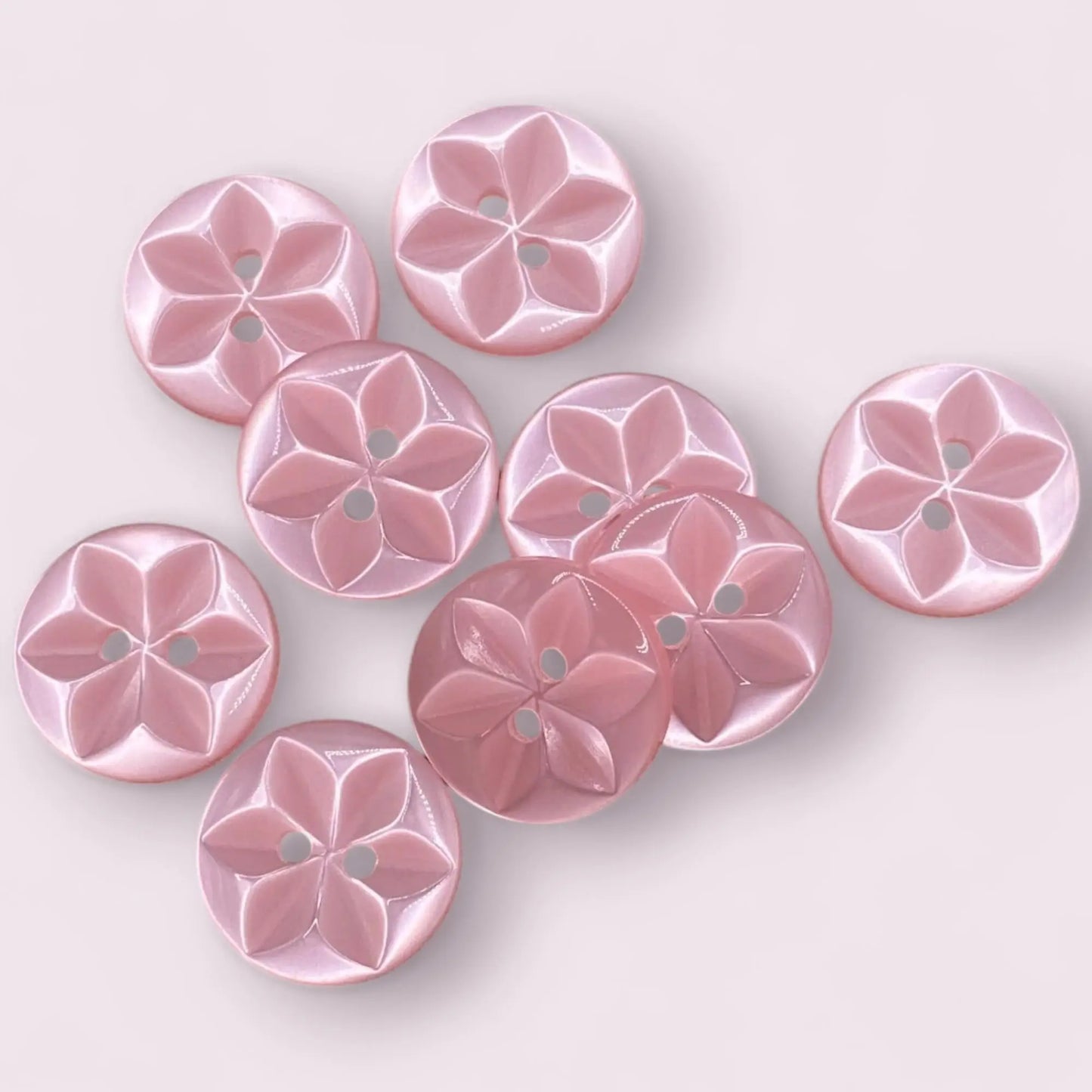 Star Sewing Buttons, 11mm 14mm 16mm, 11 Colours, Pack of 12, Classic British Style (01 White, 11mm)