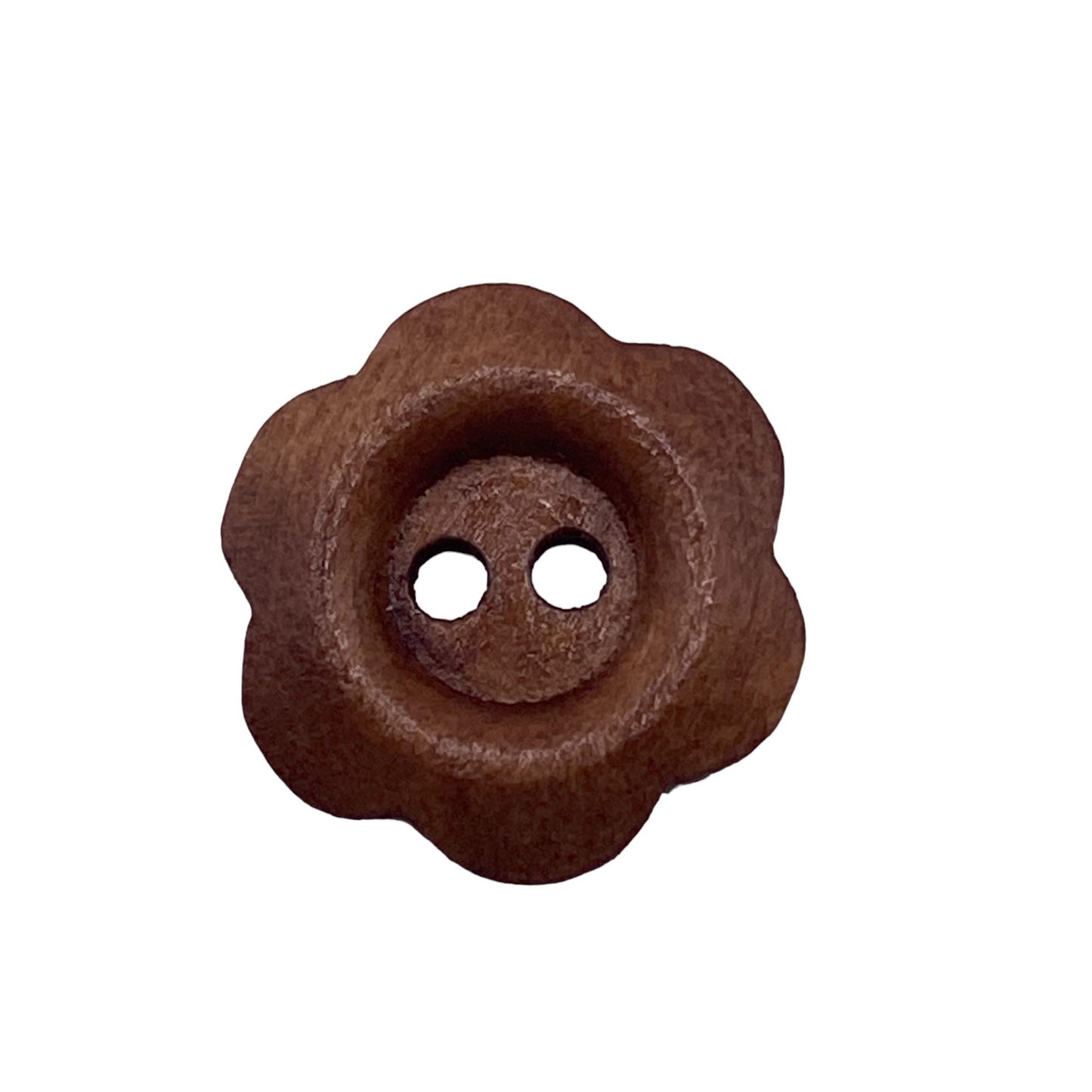 KnitForLess 10Pcs 14mm Wooden Flower Buttons for Embroidery Sewing Knitting 2 Hole Childrens Cardigans