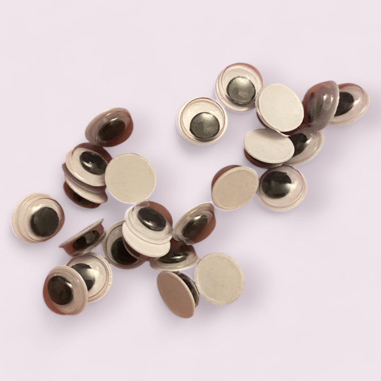 KnitForLess Self Adhesive Googly Eyes 7mm Small Wiggle DIY Art Supplies Doll Making & Scrapbooking Activities