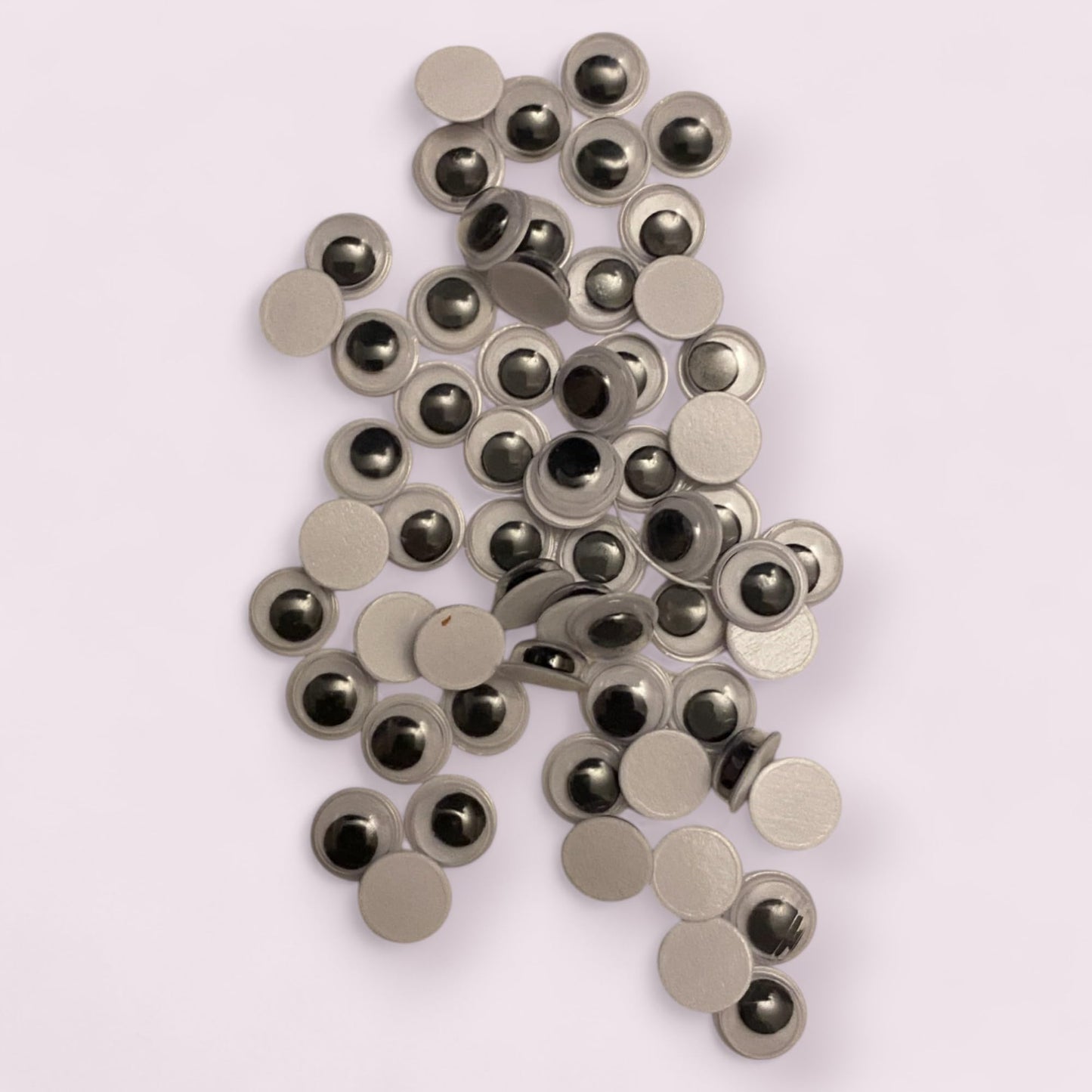 KnitForLess Self Adhesive Googly Eyes 7mm Small Wiggle DIY Art Supplies Doll Making & Scrapbooking Activities