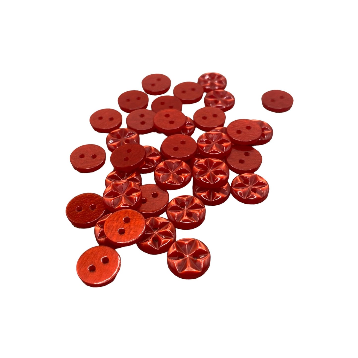 KnitForLess Star Flower Buttons 3 Sizes Pack of 10 Great for Handmade Knitting Baby Cardigan
