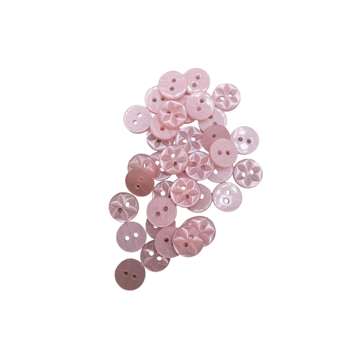 KnitForLess Star Flower Buttons 3 Sizes Pack of 10 Great for Handmade Knitting Baby Cardigan