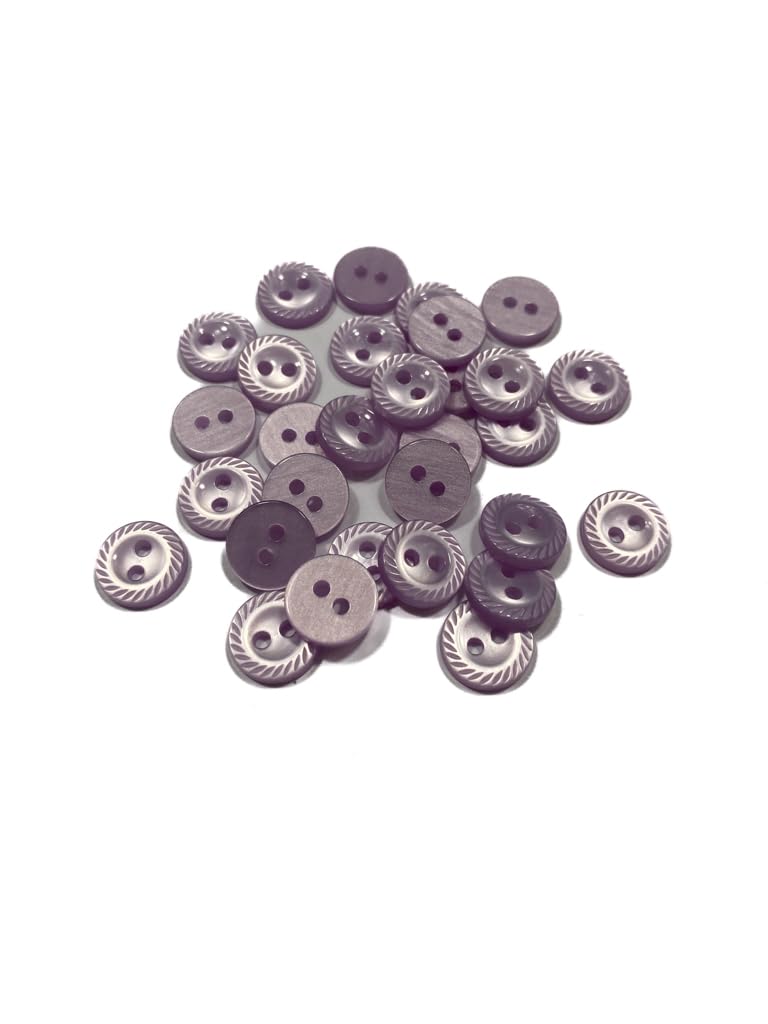 KnitForLess 10Pcs 11mm Milled Edge Buttons Baby Cardigans 2 Hole Handmade Knitting 8 Colours