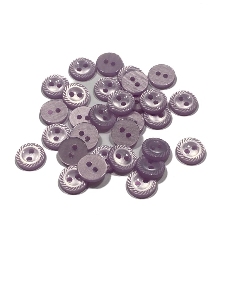 KnitForLess 10Pcs 11mm Milled Edge Buttons Baby Cardigans 2 Hole Handmade Knitting 8 Colours