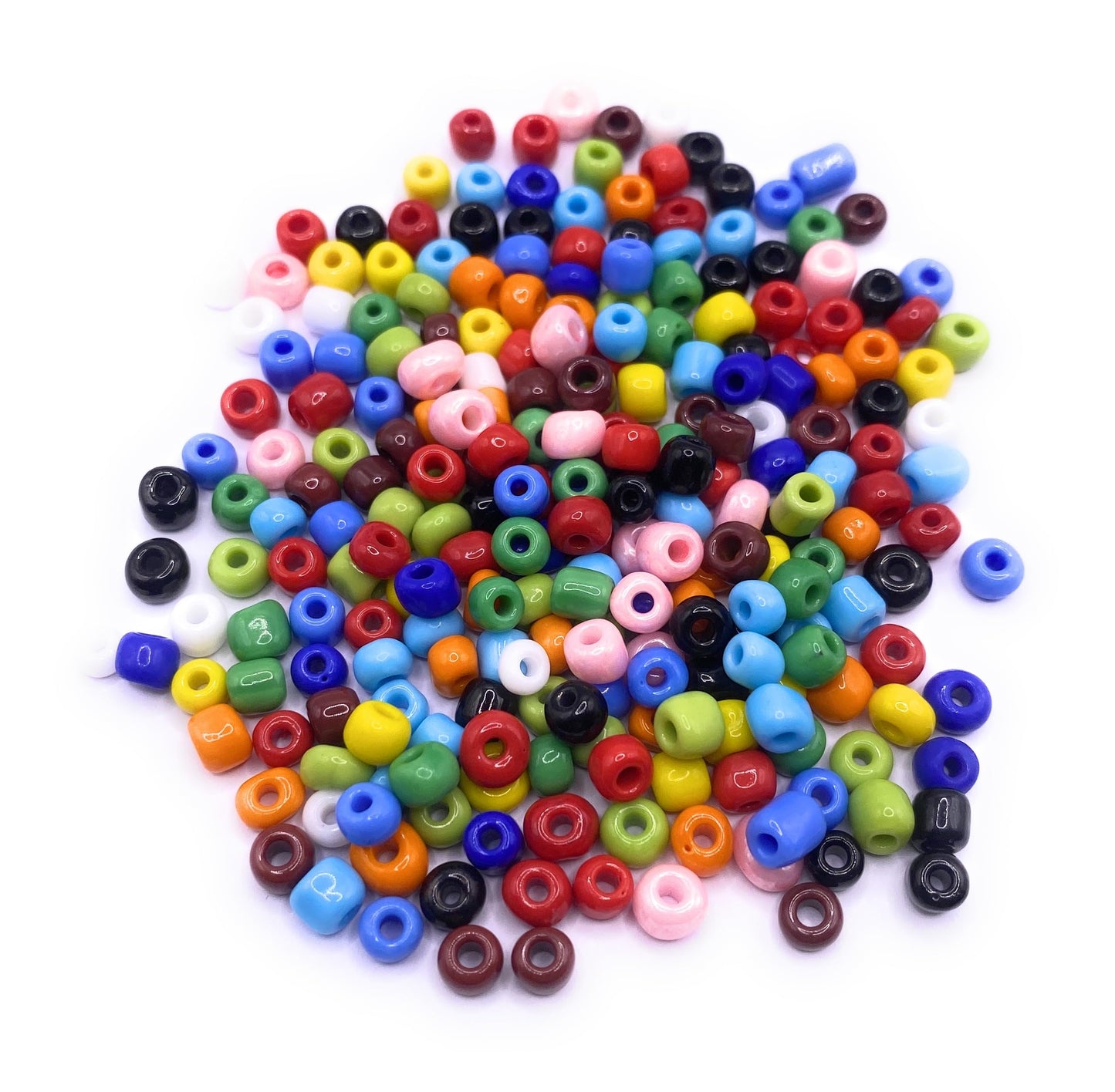 KnitForLess 6/0 100g 4mm Mixed Glass Seed Beads Opaque Many Colours Crafts Bracelet Necklace Earring Jewelry Making DIY