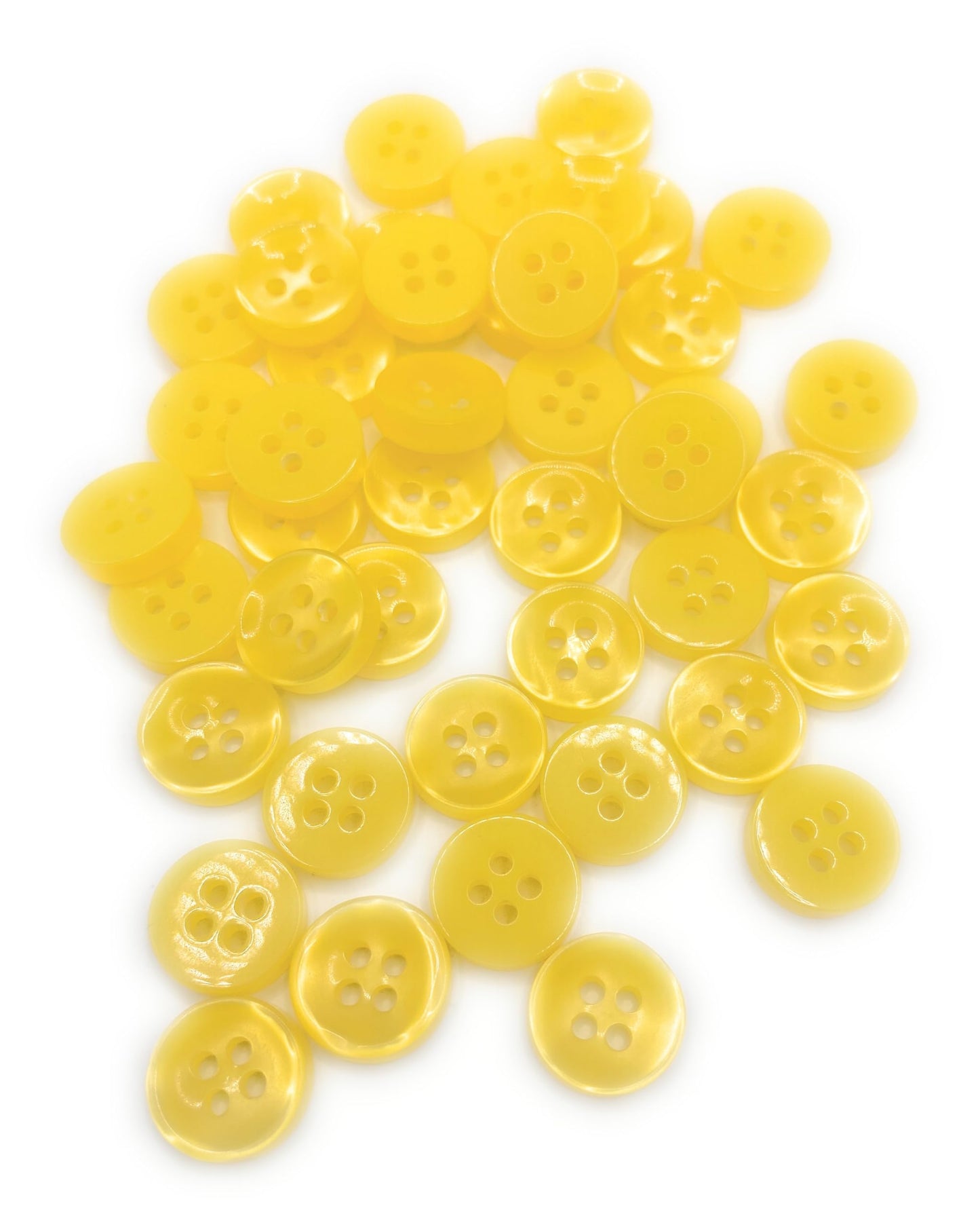 KnitForLess Yellow 11mm Buttons 4 Hole Baby Cardigans Shirt Knitting Sewing Plastic