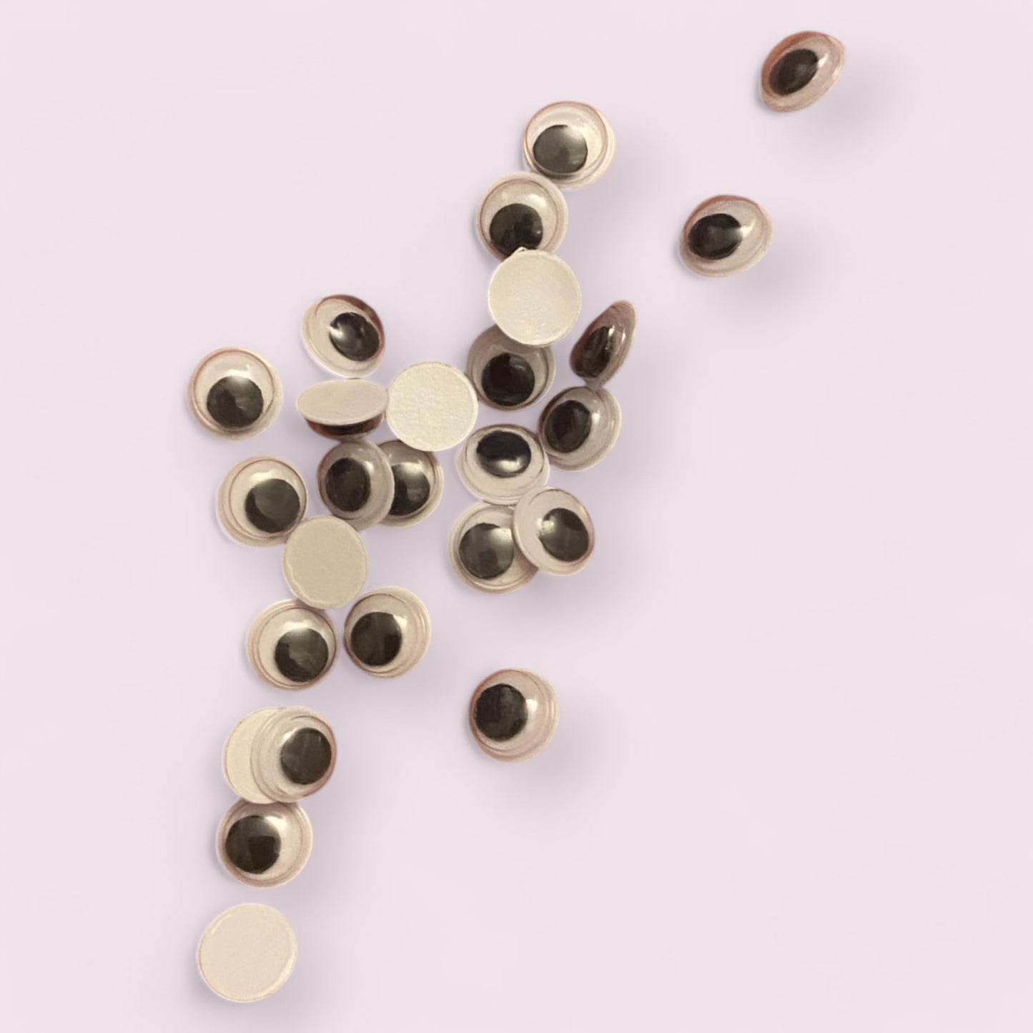 KnitForLess Self Adhesive Googly Eyes 7mm Small Wiggle DIY Art Supplies Doll Making & Scrapbooking Activities