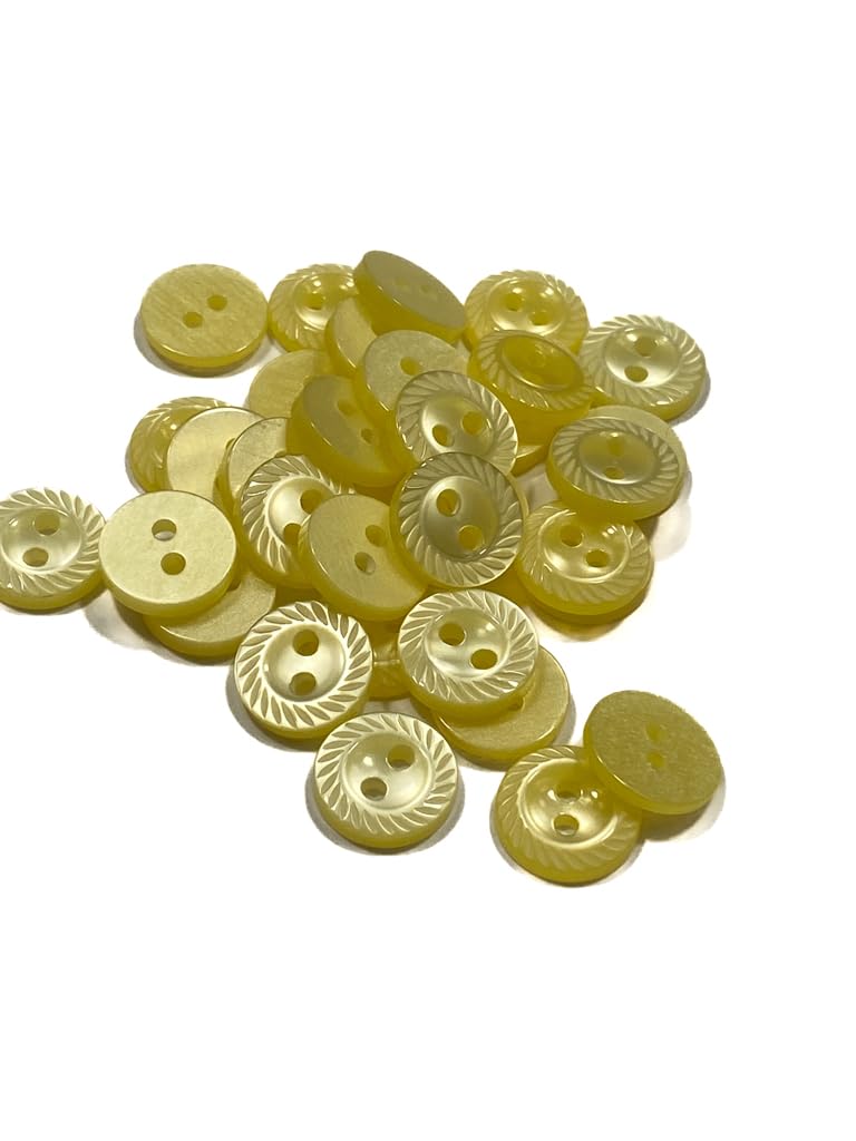KnitForLess 10Pcs 11mm Milled Edge Buttons Baby Cardigans 2 Hole Handmade Knitting 8 Colours