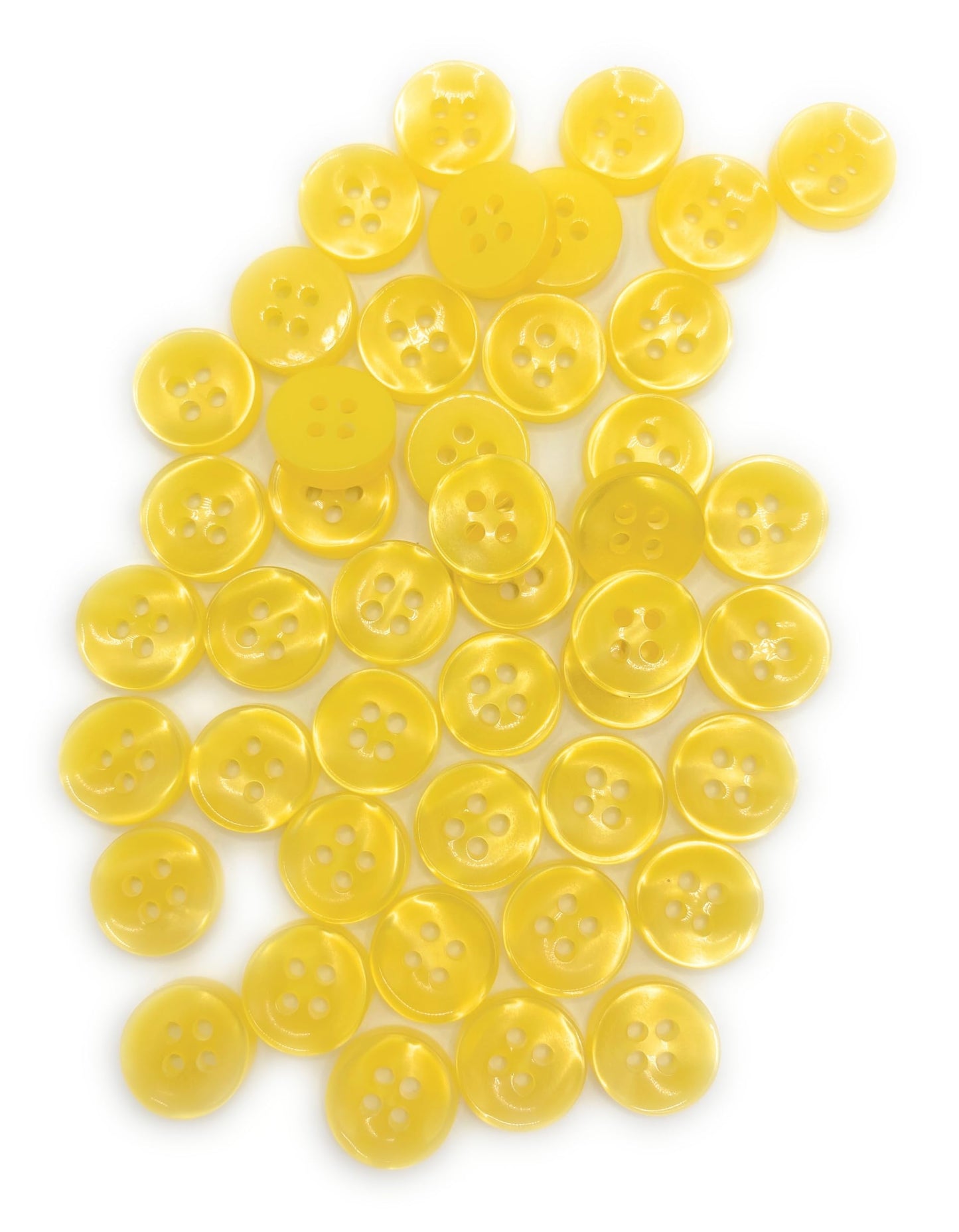 KnitForLess Yellow 11mm Buttons 4 Hole Baby Cardigans Shirt Knitting Sewing Plastic