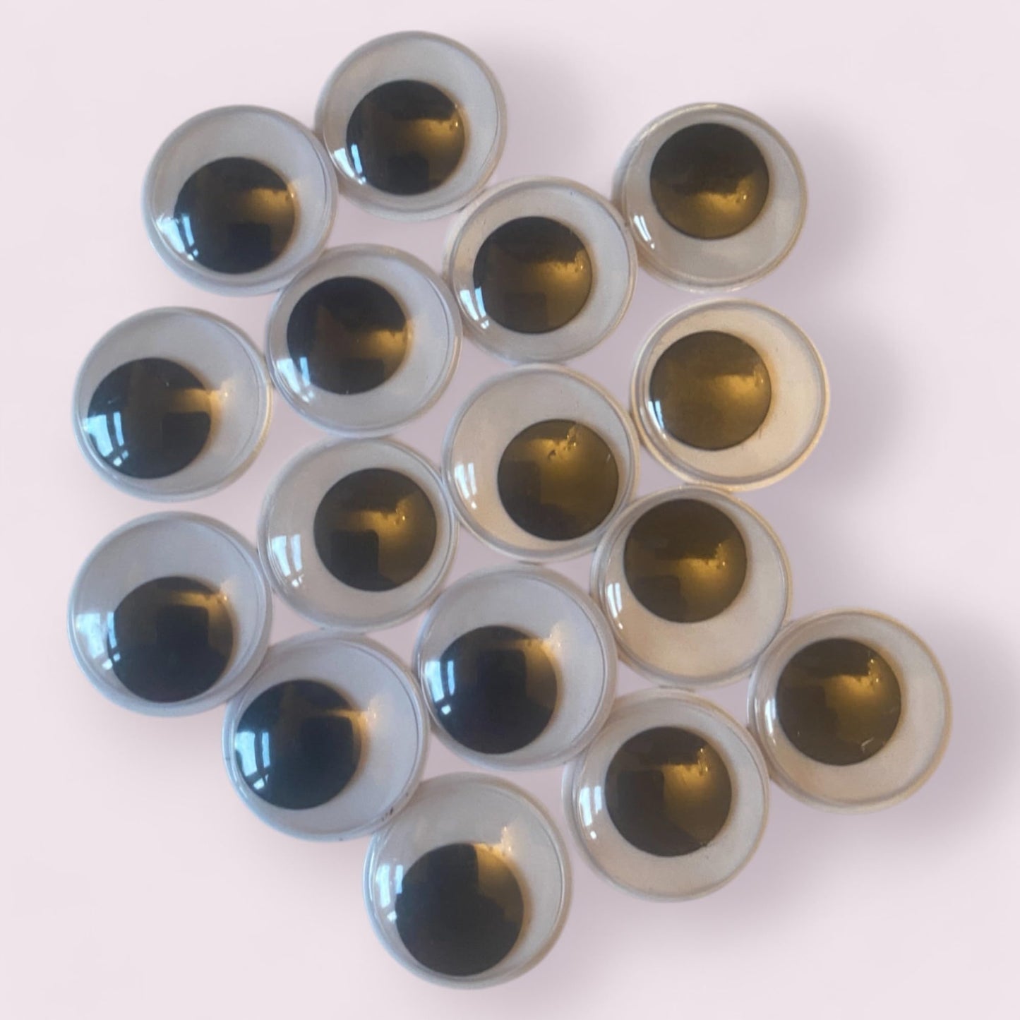 KnitForLess Large Googly Eyes 20mm Self Adhesive Wiggle for Crafts DIY Projects School Art Supplies & Kids Activities,