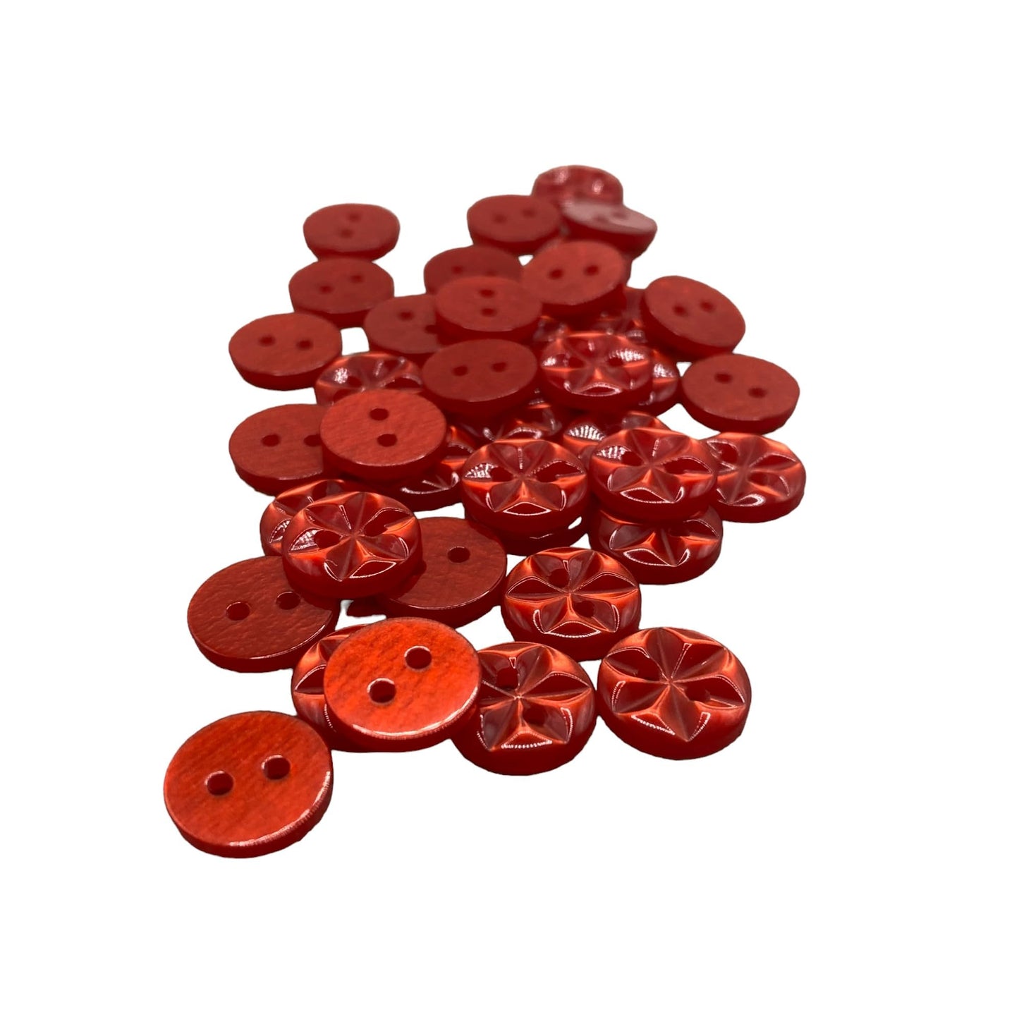 KnitForLess Star Flower Buttons 3 Sizes Pack of 10 Great for Handmade Knitting Baby Cardigan