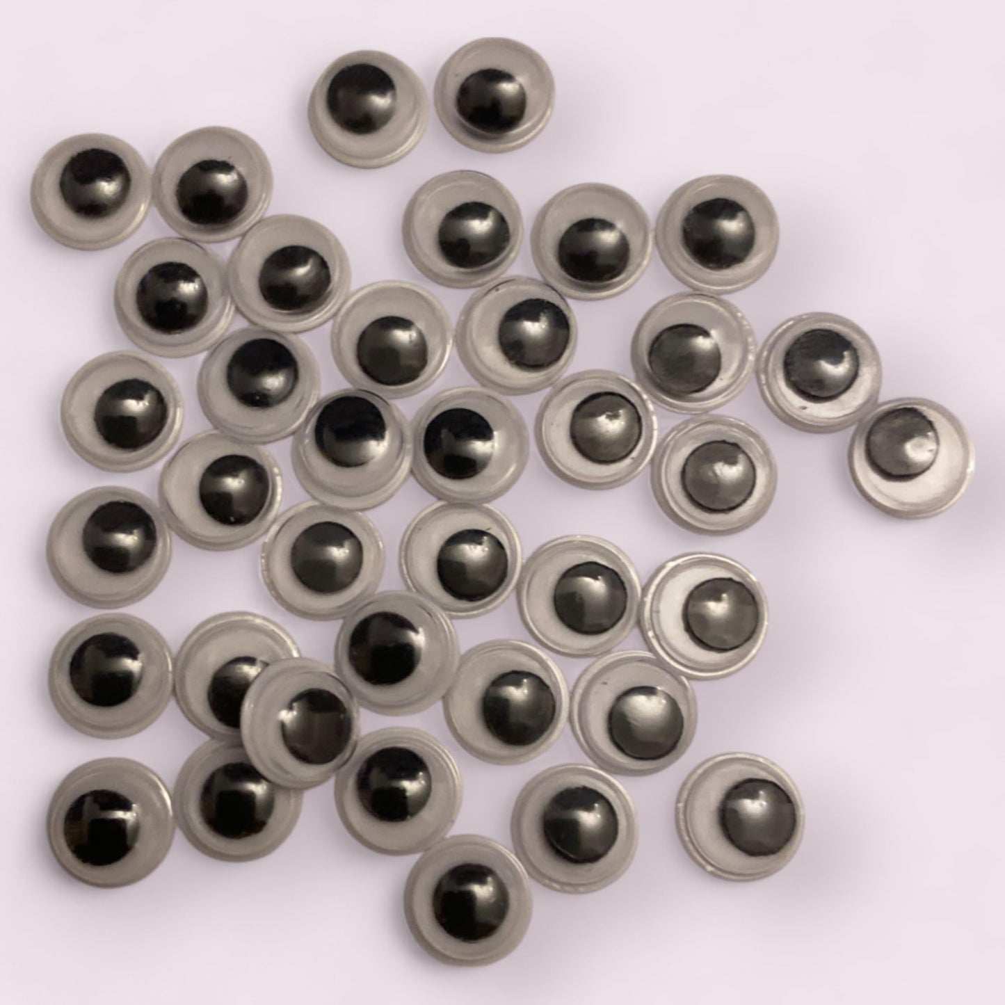 KnitForLess Self Adhesive Googly Eyes 7mm Small Wiggle DIY Art Supplies Doll Making & Scrapbooking Activities