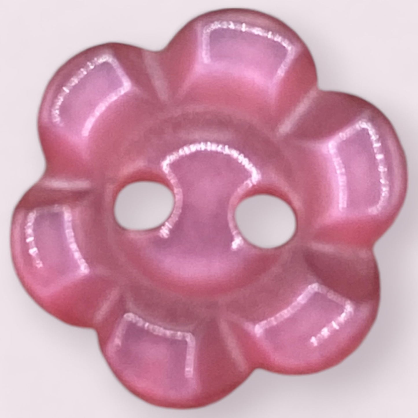KnitForLess Baby Pink Flower Resin Buttons 11.5mm 2 Hole Cardigan Knitting Sewing 30