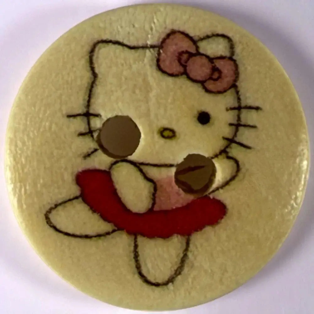 Hello Kitty button.