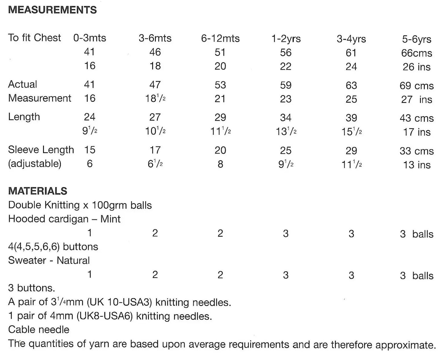 Vintage Baby Cardigan Knitting Pattern: Children's Hooded Sweater (PDF Download) KnitForLess