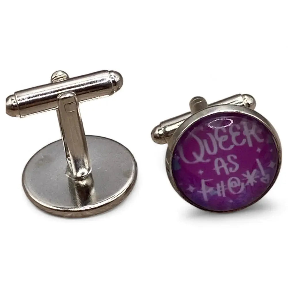 Pair of silver cufflinks.