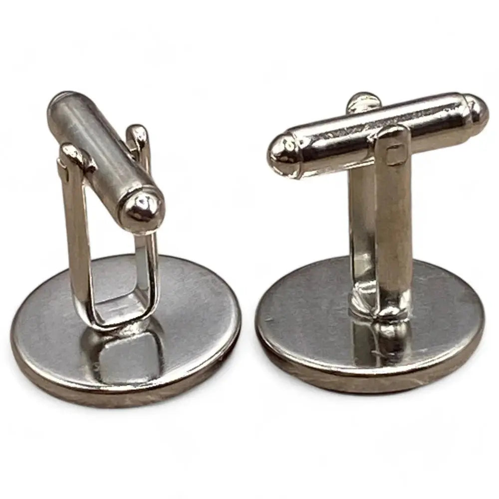 Pair of silver cufflinks.
