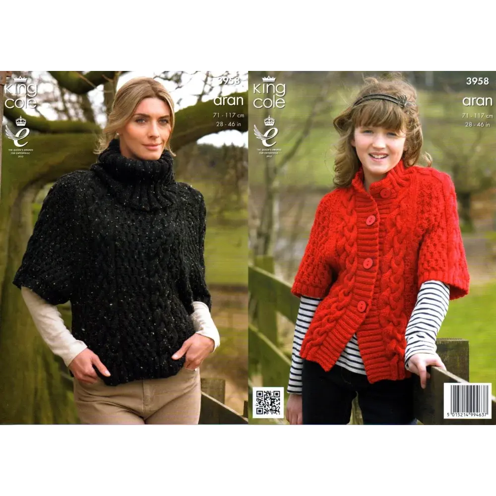 Knitted Aran sweaters.