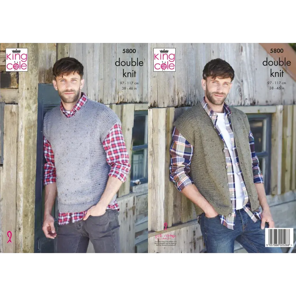 Knitted vest pattern.