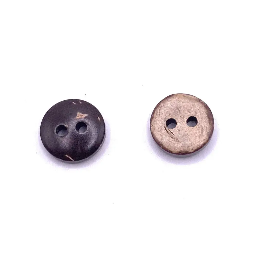 Two-hole coconut buttons.