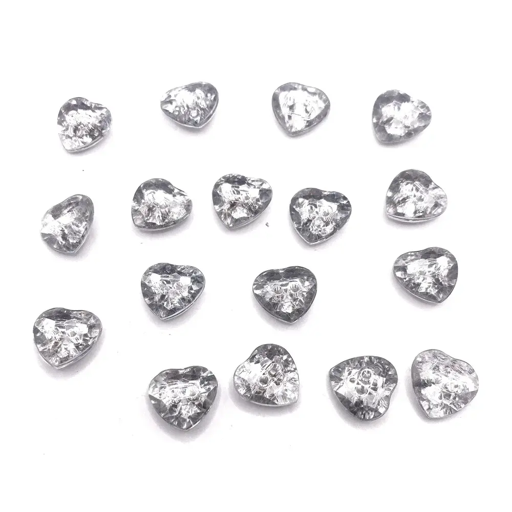 Silver heart-shaped gems.