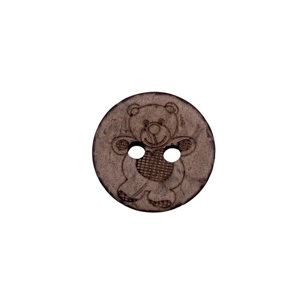 Teddy bear button.