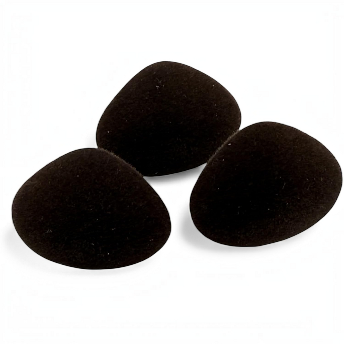 KnitForLess 30mm brown flocked animal noses for teddy bear and soft toy making with a velvety texture