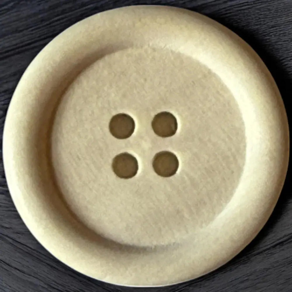 Beige four-hole button.