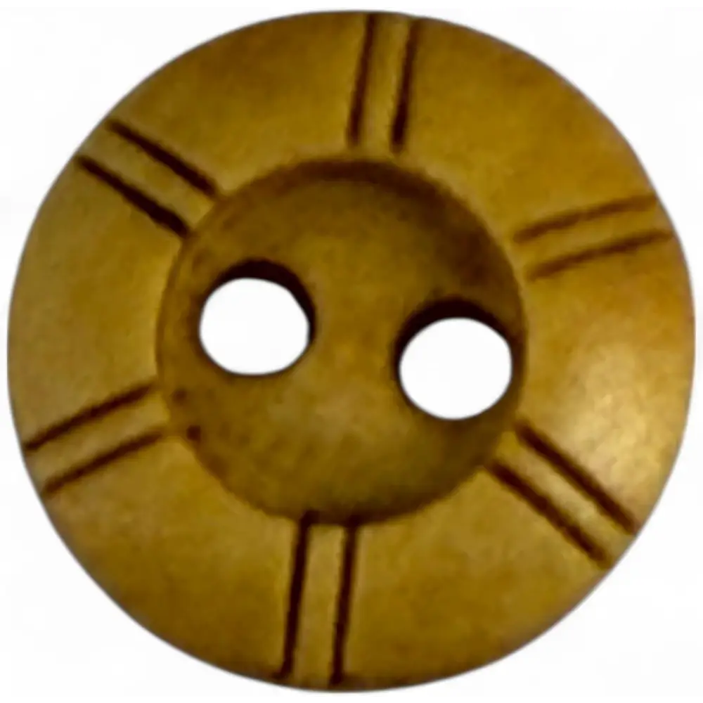 Wooden Buttons with Engraved Pattern 10mm 2-Hole Pack of 10