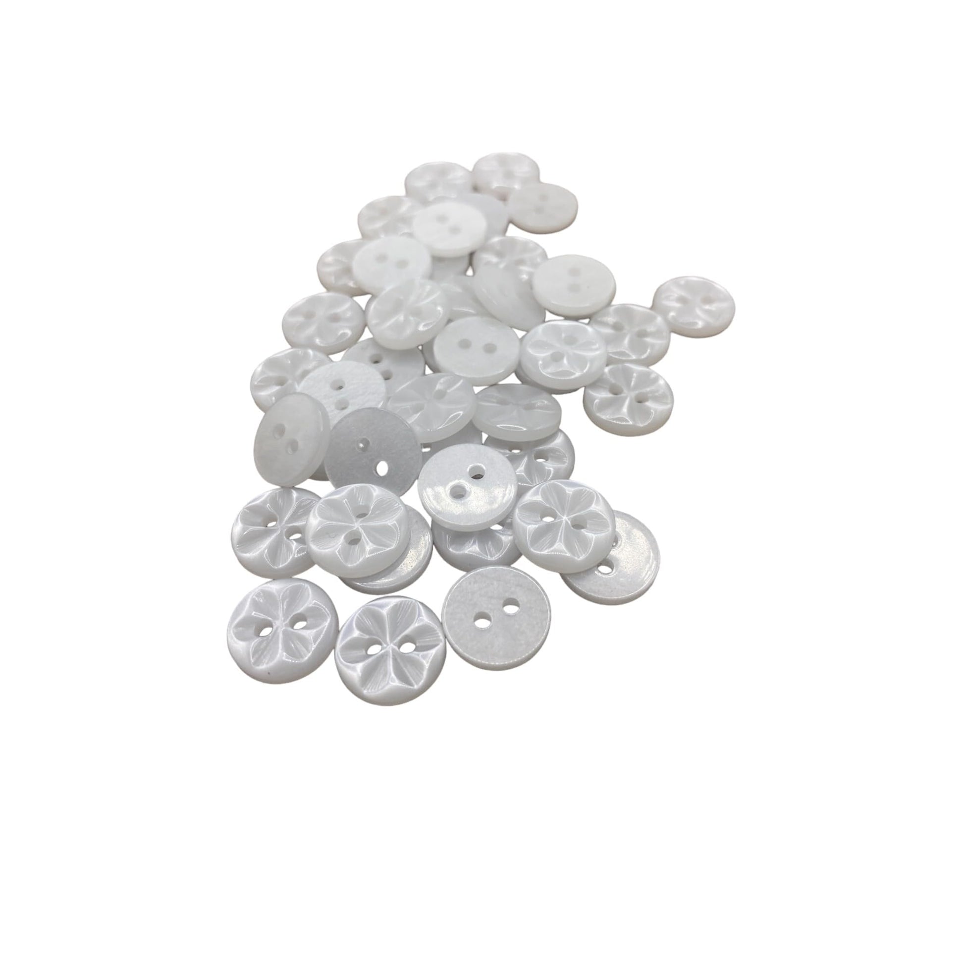KnitForLess Star Flower Buttons 3 Sizes Pack of 10 Great for Handmade Knitting Baby Cardigan