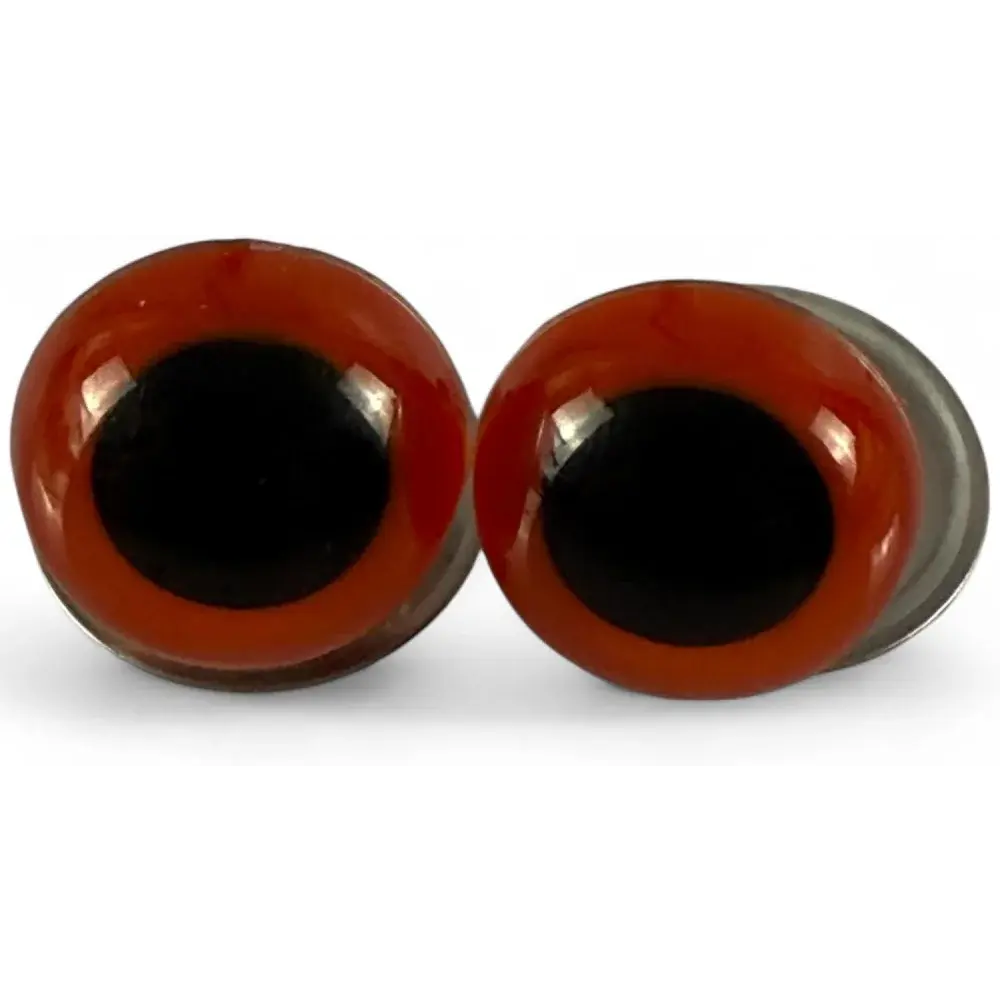 Pair of red and black craft eyes.