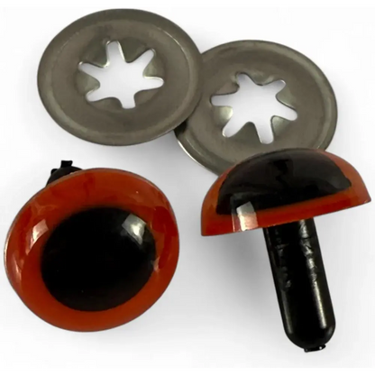 Craft eyes with washers.