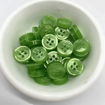 KnitForLess Green 11mm Buttons 4 Hole Baby Cardigans Shirt Knitting Sewing Plastic