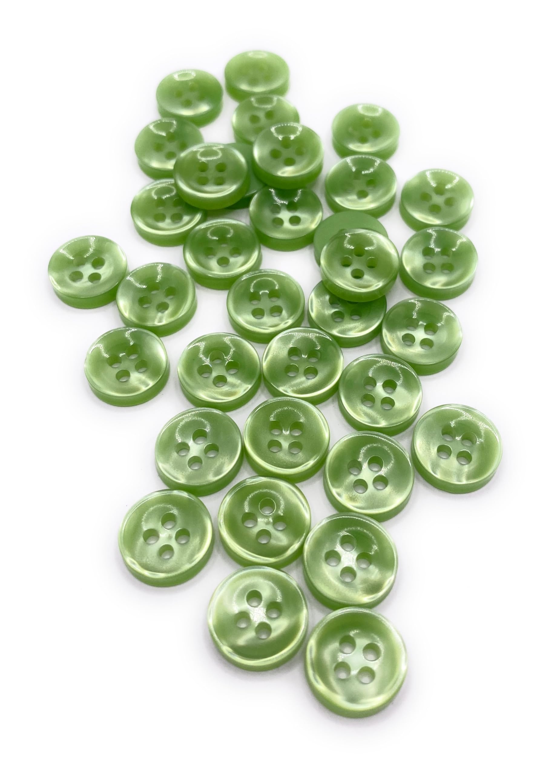 KnitForLess Green 11mm Buttons 4 Hole Baby Cardigans Shirt Knitting Sewing Plastic