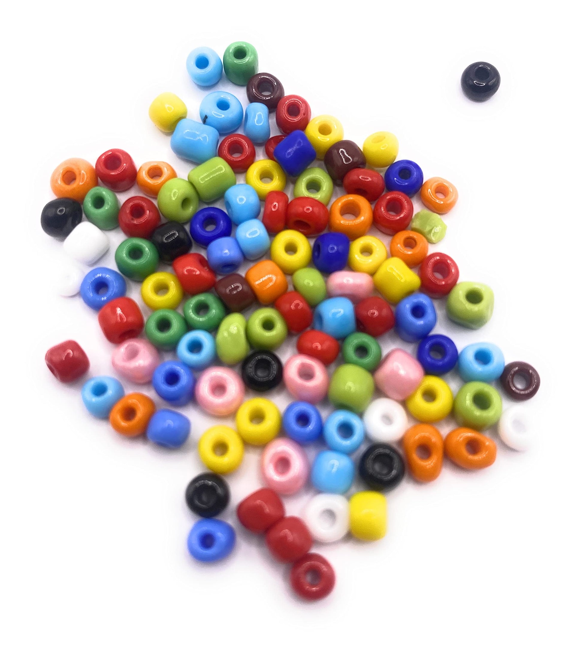 KnitForLess 6/0 50g 4mm Mixed Glass Seed Beads Opaque Many Colours Craft Bracelet Necklace Earrings Jewelry Making DIY