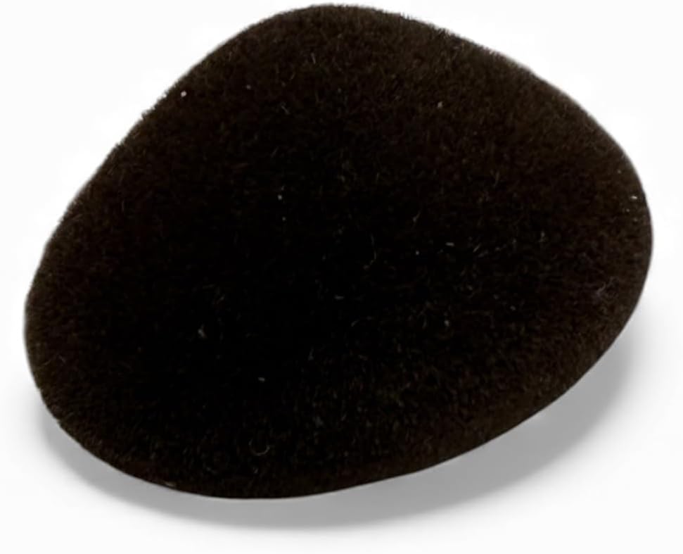 Brown Animal Nose for Teddy Bear and Soft Toy Making, 30mm, Flocked Detail, Plush Material (1)