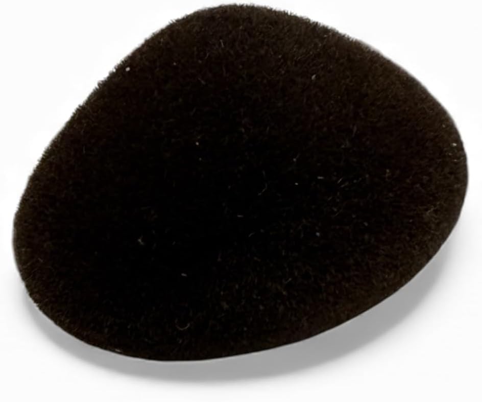 Brown Animal Nose for Teddy Bear and Soft Toy Making, 30mm, Flocked Detail, Plush Material (1)