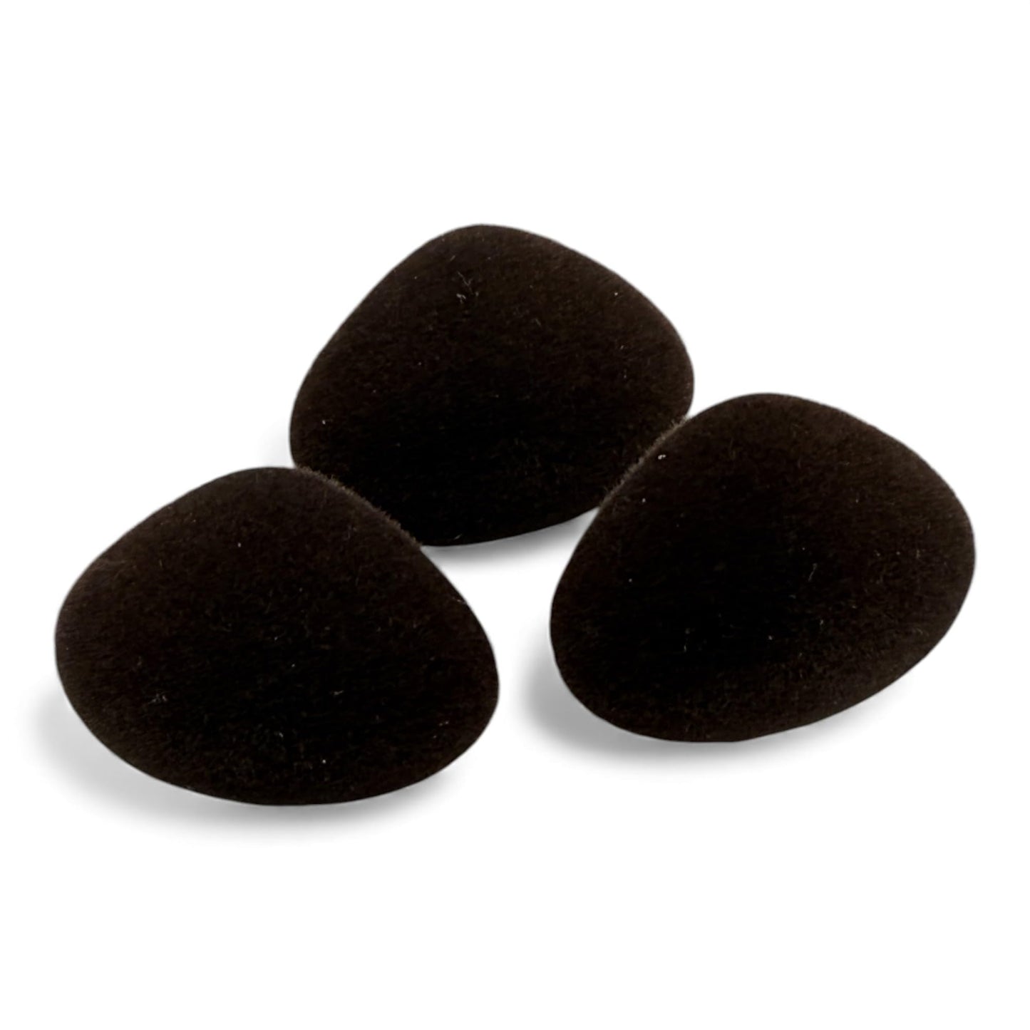 Brown Animal Nose for Teddy Bear and Soft Toy Making, 30mm, Flocked Detail, Plush Material (1)